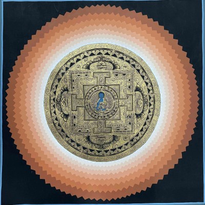 Buddhist Handmade Thangka Painting Of Mandala, [hand Painted]