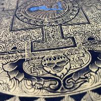 Buddhist Handmade Thangka Painting Of Mandala, [hand Painted]