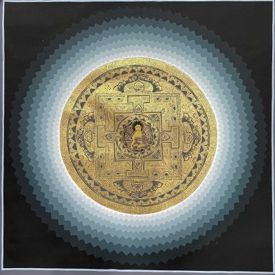 Buddhist Handmade Thangka Painting Of Mandala, [hand Painted]