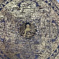 Buddhist Handmade Thangka Painting Of Mandala, [hand Painted]