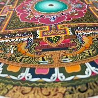 [hq], Buddhist Handmade Thangka Painting Of Mandala, [real Gold, Hand Painted]
