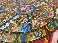 [hq], Buddhist Hand Painted Thangka Of Wheel Of Life, [real Gold, Hand Painted]