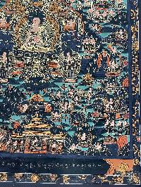 Buddhist Hand Painting Of Buddha Life Story, [hand Painted]