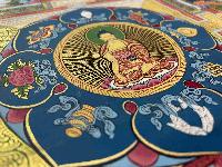 Buddhist Hand Painting Of Mandala With Shakyamuni Buddha At Center, [hand Painted]
