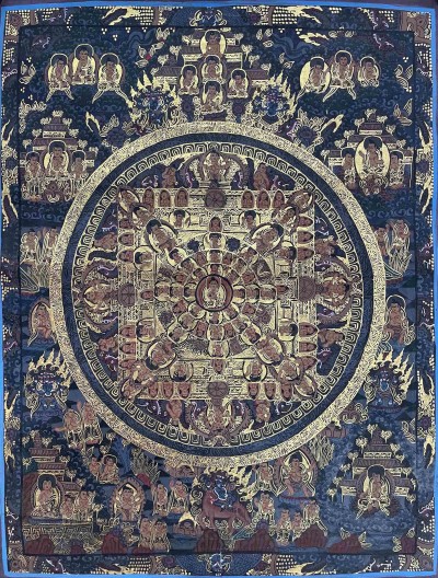 Buddhist Hand Painting Thangka Of Buddha Mandala, [hand Painted]