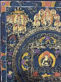 Buddhist Hand Painting Thangka Of Shakyamuni Buddha Mandala, [hand Painted]