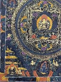Buddhist Hand Painting Thangka Of Shakyamuni Buddha Mandala, [hand Painted]