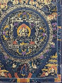 Buddhist Hand Painting Thangka Of Shakyamuni Buddha Mandala, [hand Painted]