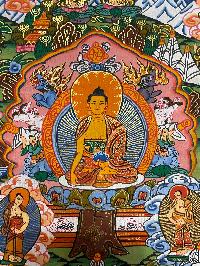 Buddhist Hand Painting Thangka Of Buddha Life Story, [hand Painted]