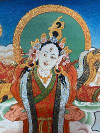 [old], Buddhist Hand Painting Thangka Of Kalash Tara [one Of 21 Green Taras], [hand Painted], [sold]