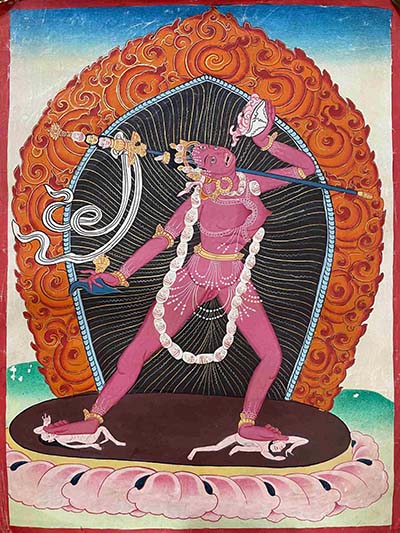 [old], Buddhist Hand Painting Thangka Of Vajrayogini, [hand Painted], [sold]