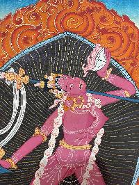 [old], Buddhist Hand Painting Thangka Of Vajrayogini, [hand Painted], [sold]