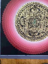 Buddhist Handmade Thangka Of Mandala, [hand Painted]