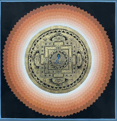 Buddhist Handmade Thangka Of Mandala, [hand Painted]