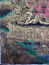 Buddhist Handmade Thangka Painting Of Aparimita, Amitayus, [real Gold, Hand Painted], Amitayus, Chepame