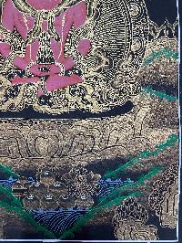 Buddhist Handmade Thangka Painting Of Aparimita, Amitayus, [real Gold, Hand Painted], Amitayus, Chepame