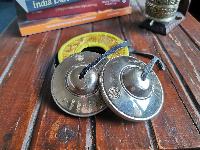 Buddhist Bronze Tingsha [om Mane Padme Om] With Cover