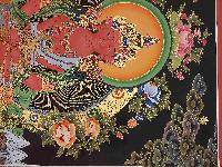 Buddhist Handmade Thangka Of Aparimita, Amitayus, [real Gold, Hand Painted], Amitayus, Chepame