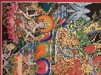 Buddhist Handmade Thangka Of Aparimita, Amitayus, [real Gold, Hand Painted], Amitayus, Chepame