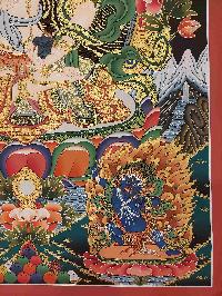 Buddhist Handmade Thangka Of Vajrasattva, [real Gold, Hand Painted]