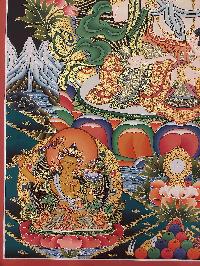 Buddhist Handmade Thangka Of Vajrasattva, [real Gold, Hand Painted]