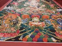 Buddhist Handmade Thangka Of Vajrasattva, [real Gold, Hand Painted]