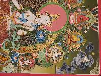 Buddhist Handmade Thangka Of White Tara, [real Gold, Hand Painted], Real Gold