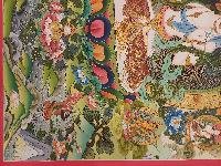 Buddhist Handmade Thangka Of White Tara, [real Gold, Hand Painted], Real Gold