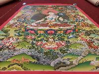 Buddhist Handmade Thangka Of White Tara, [real Gold, Hand Painted], Real Gold