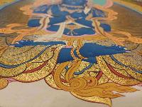 Buddhist Handmade Thangka Of Vajradhara, [real Gold, Hand Painted]