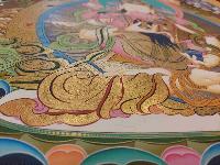 Buddhist Handmade Thangka Of Vajrasattva With Consort, [shakti], Yab-yum, [real Gold, Hand Painted]