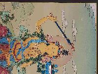 [karma Gadri Art], Handmade Thangka Of Manjushree [real Gold, Hand Painted]