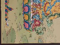 [karma Gadri Art], Handmade Thangka Of Manjushree [real Gold, Hand Painted]