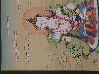 [karma Gadri Art], Handmade Thangka Of Vajrasattva [real Gold, Hand Painted]