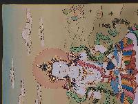 [karma Gadri Art], Handmade Thangka Of Vajrasattva [real Gold, Hand Painted]