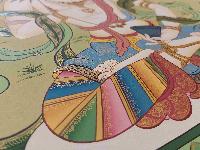 [karma Gadri Art], Handmade Thangka Of Vajrasattva [real Gold, Hand Painted]