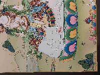 [karma Gadri Art], Handmade Thangka Of Samantabhadra [real Gold, Hand Painted]