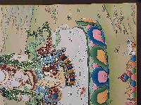 [karma Gadri Art], Handmade Thangka Of Samantabhadra [real Gold, Hand Painted]