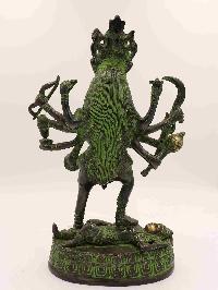 Nepali Statue Of Kali [green Color]