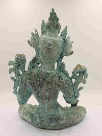 Buddhist Statue Of White Tara, [antique Finishing]