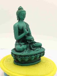 Buddhist Statue Of Amoghasiddhi Buddha, [green Resin Buddha]
