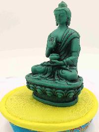 Buddhist Statue Of Amoghasiddhi Buddha, [green Resin Buddha]
