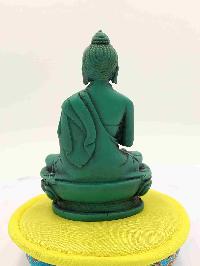 Buddhist Statue Of Amoghasiddhi Buddha, [green Resin Buddha]