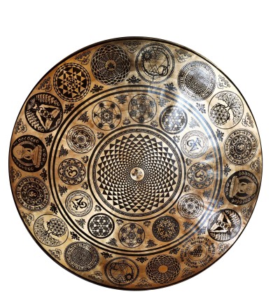 Handmade [gong], Bronze Chau Gong, Tam-tam Gong, Symphonic Gong With [mandala] Etching