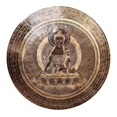 Handmade [gong], Bronze Chau Gong, Tam-tam Gong, Symphonic Gong With [medicine Buddha] Etching