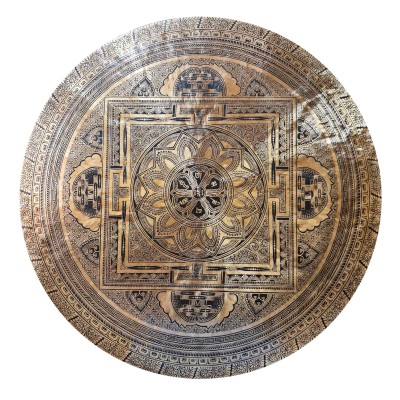 Handmade [gong], Bronze Chau Gong, Tam-tam Gong, Symphonic Gong With [mandala] Etching