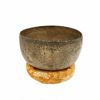 [old], Buddhist [real Antique] Hand Beaten [jambati] Singing Bowl, [select Accessories]