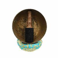 [old], Buddhist [real Antique] Hand Beaten [jambati] Singing Bowl, [select Accessories]
