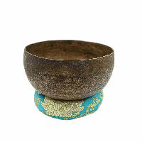 [old], Buddhist [real Antique] Hand Beaten [jambati] Singing Bowl, [select Accessories]