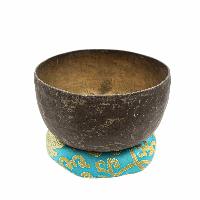 [old], Buddhist [real Antique] Hand Beaten [jambati] Singing Bowl, [select Accessories]